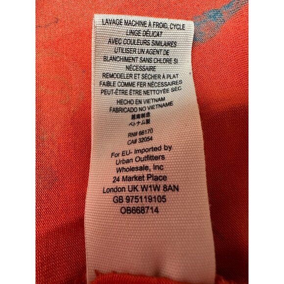 Free People Birds of Paradise Top XS Bell Sleeve Fairy Floral Bohemian Feminine - Picture 10 of 10